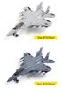 Meileqi Alloy Fighter Jet Toy with Pull-back, Sound & Light - F14, F15, F18, F22 Models