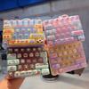 Cute Stress Relief Decompression Toy 26 Key Press Button Toy Durable Bag Ornament for Family Party Favors