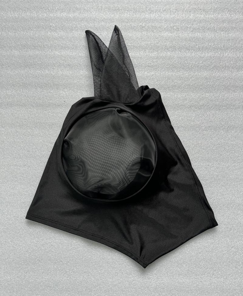 Breathable Mesh Horse Head Cover: Fly & Mosquito Protection with Multiple Prints