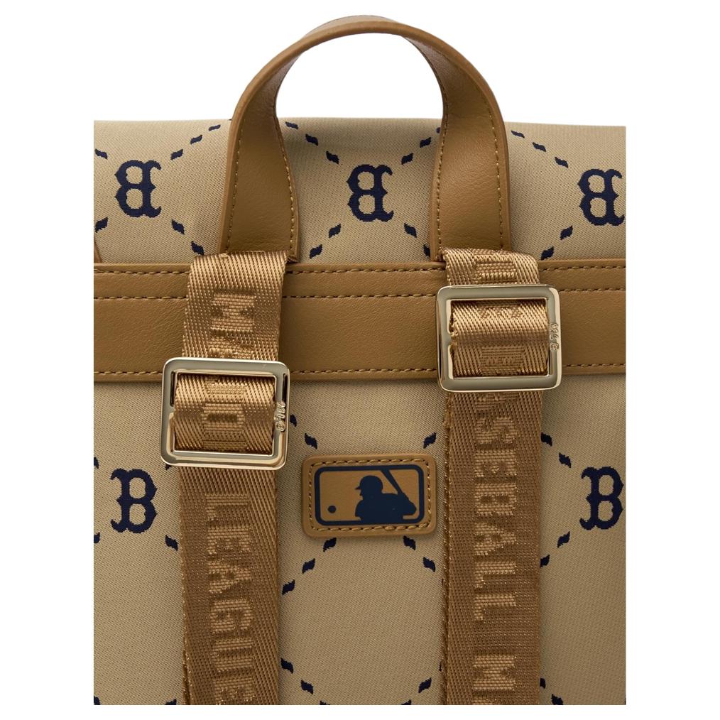 New MLB Polyester Backpack Women's Brown 7ABKMD45N-43BGS