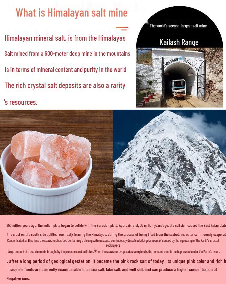 Himalayan Natural Crystal Salt Wall Lamp - Plug-In Night Light for Bedroom, Living Room, Corridor