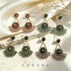 Light Luxury Retro Ethnic Style Handmade Crystal Fringed Earrings Fashion Temperament Earrings Women's Ethnic Style High-end Earrings