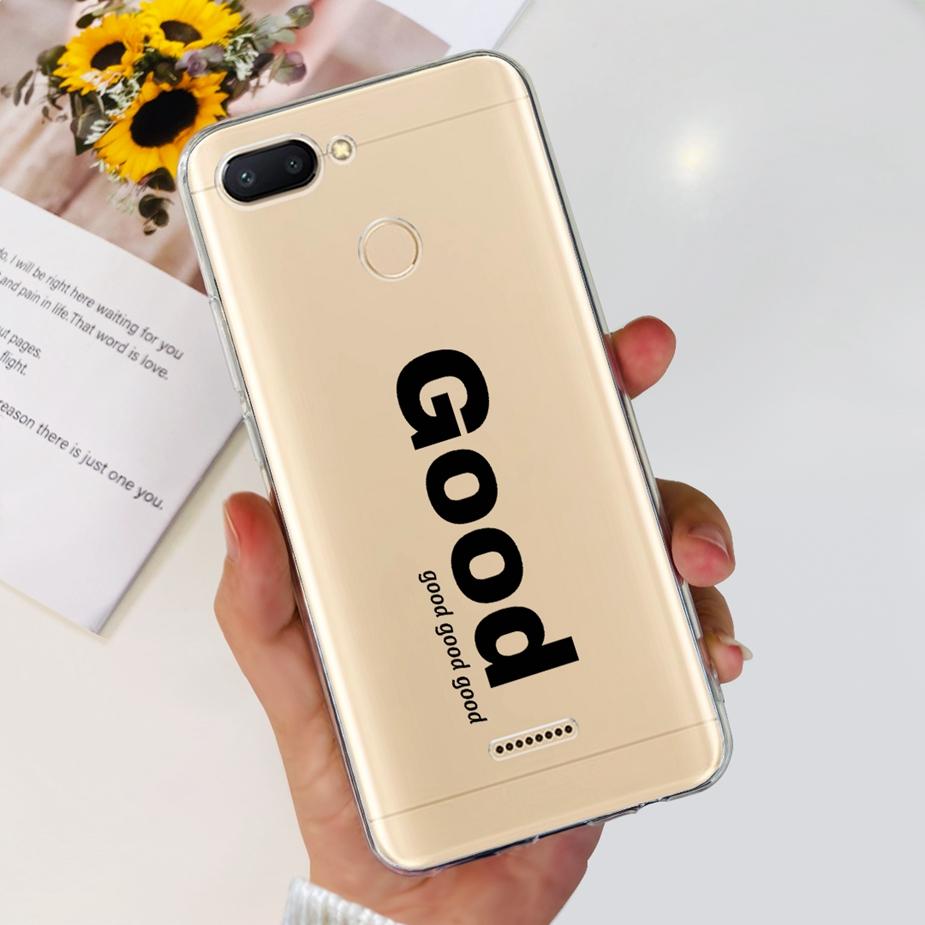 For Xiaomi Redmi 6 6A Case Cute Painted Cover Clear Silicone Phone Case Soft TPU Shell For Redmi 6A Redmi6 Redmi6A Fundas Bumper