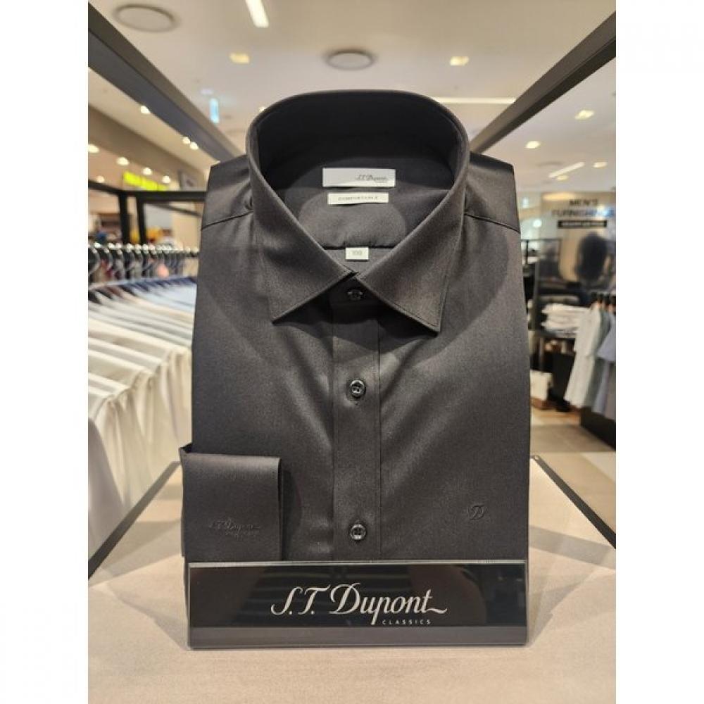 S.t. Dupont Long Sleeve Slim Fit Stretch Shirt Se4fm22ls756sbk 95