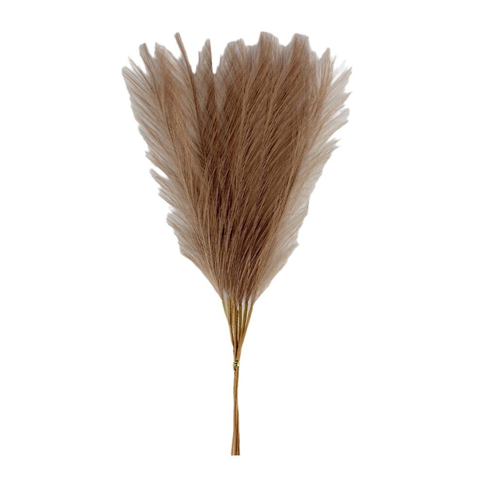 20Pcs Fluffy Texture Faux Plant Reed 50cm/22in Tall Pampas Grass Bouquet  Home Decoration