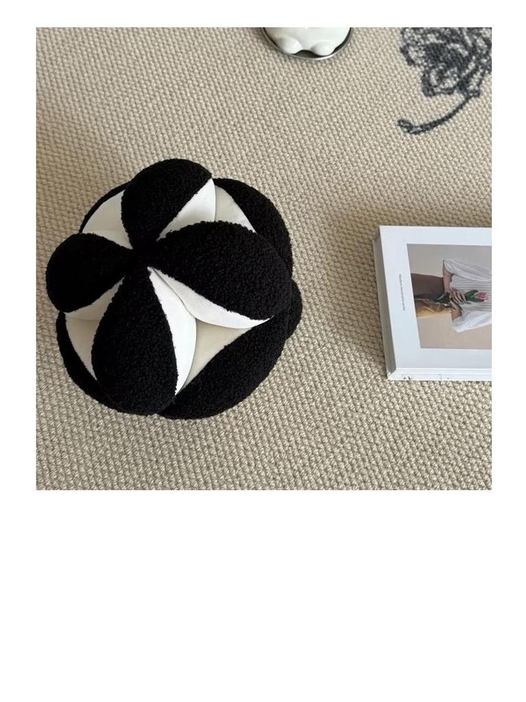 Cute Round Irregular Throw Pillow - Modern Minimalist Sofa Backrest, High-End Ins Style