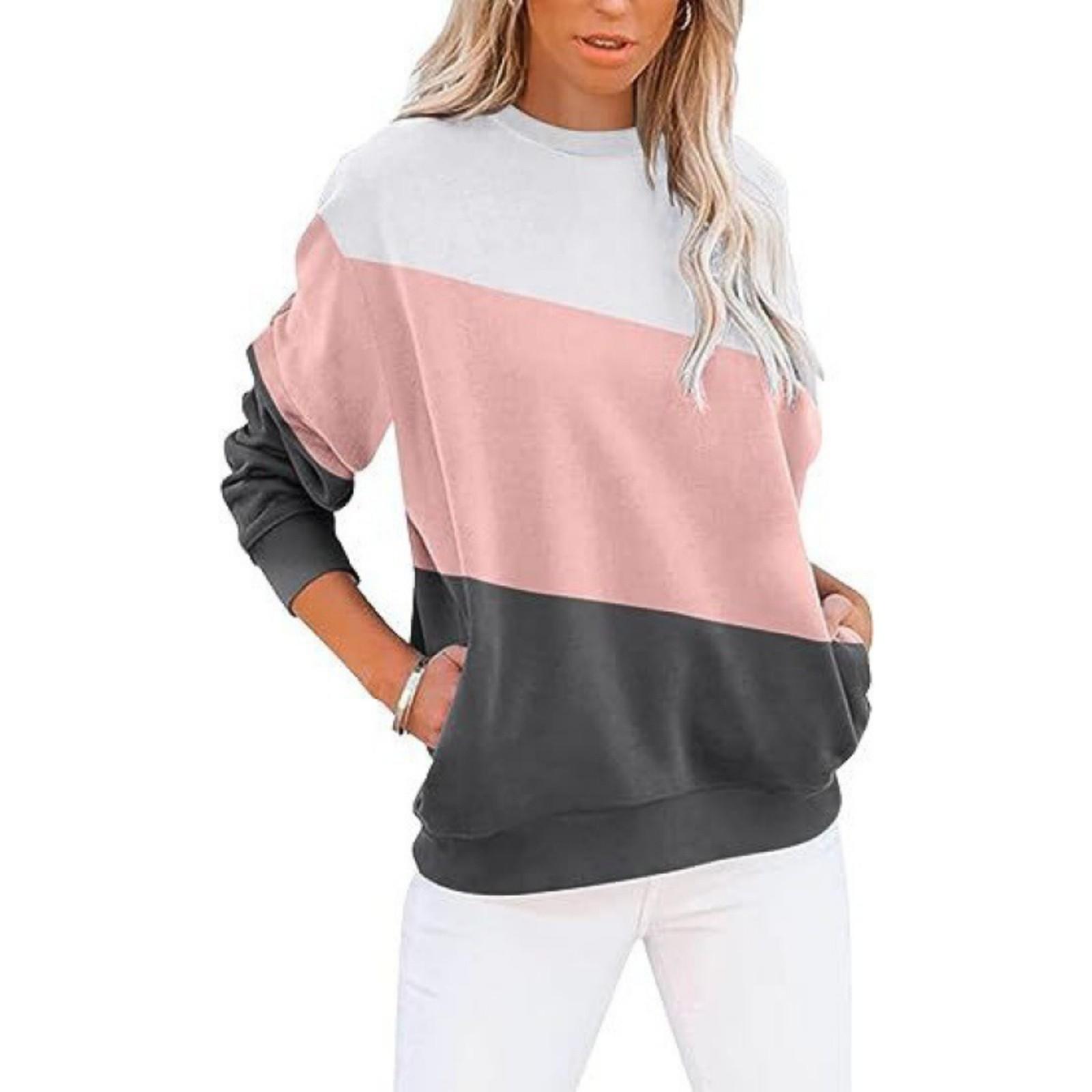 

Women s Gradient Printed Pocket Top Hoodie M