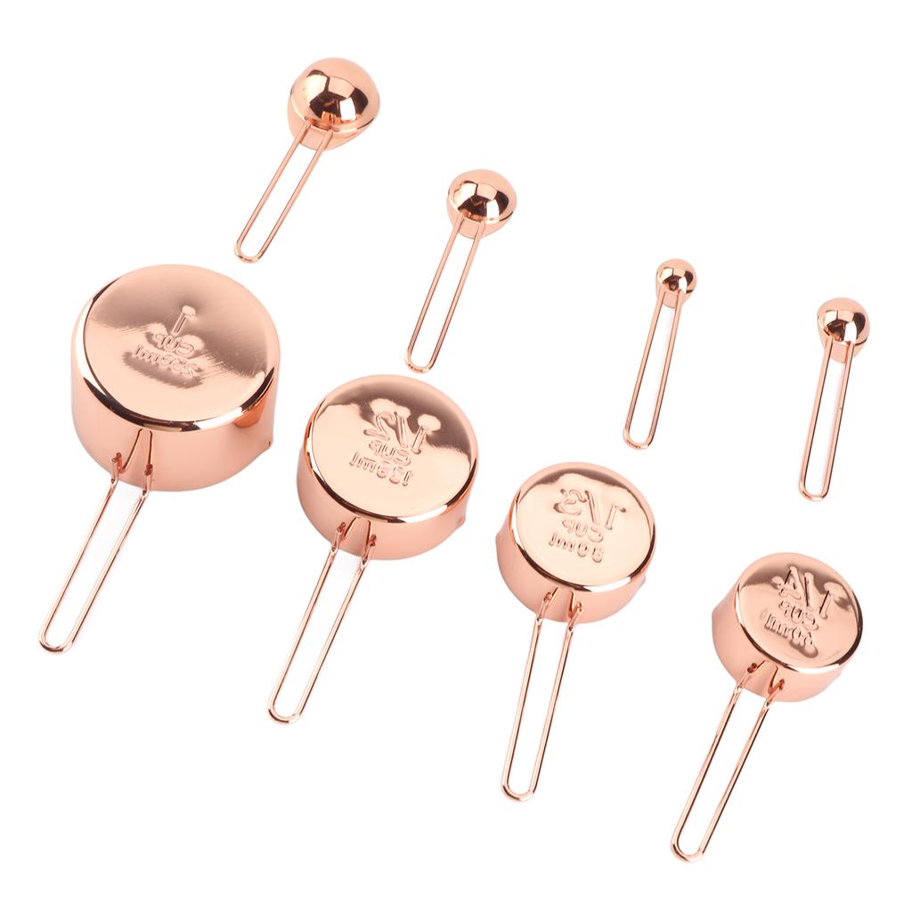 Set de 8 linguri de măsurare din oțel inoxidabil cu cântar, accesoriu de bucătărie pentru acasă