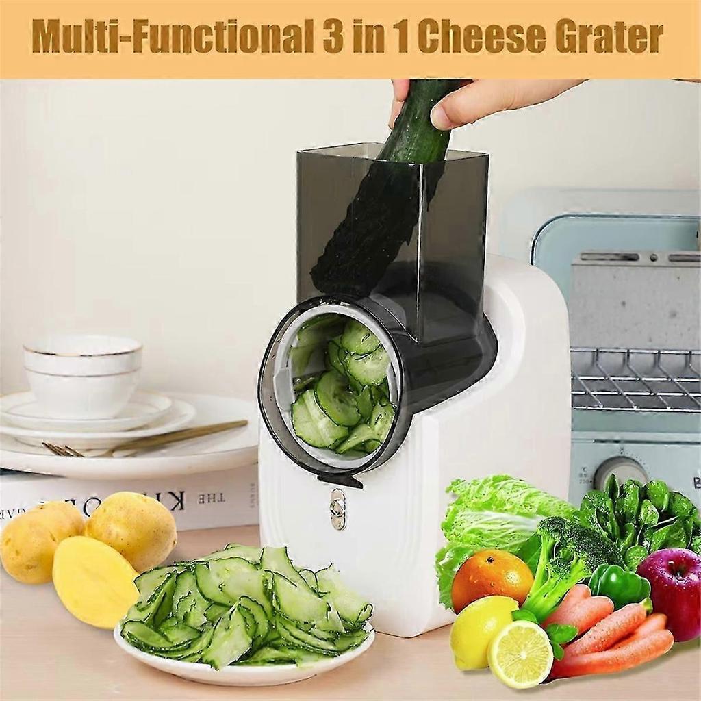 Electric Cheese Grater,Multifunctional Electric Slicer,Vegetable Slicer, Salad Maker,Food Processor