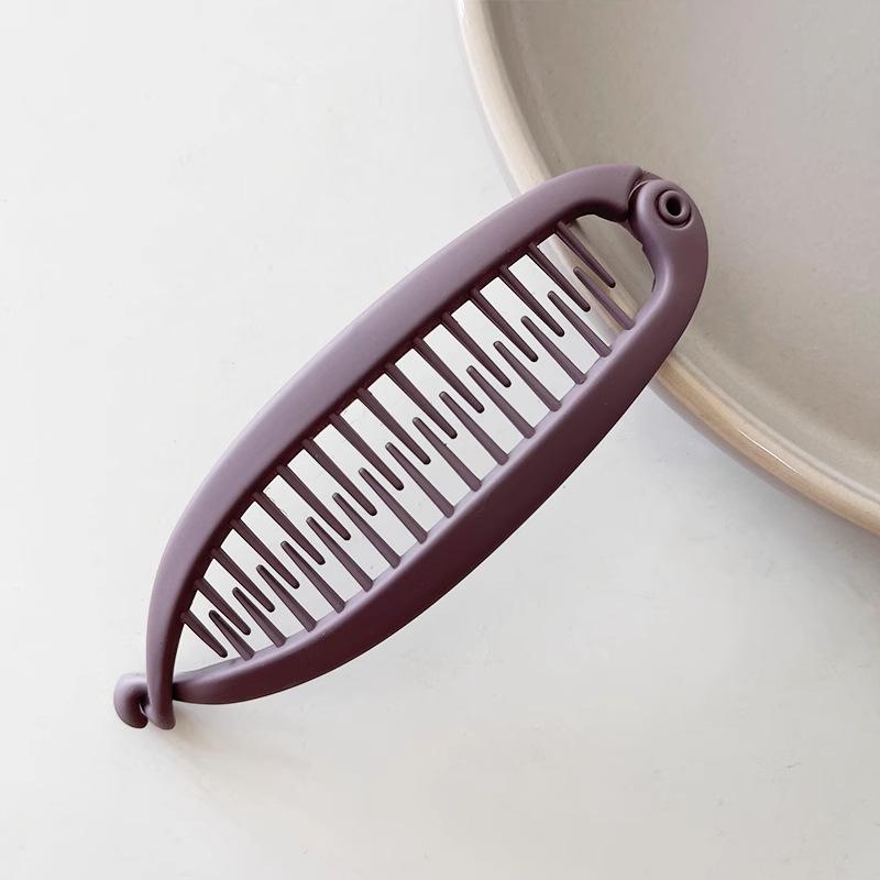 2025 Frosted Banana Hair Clip: Simple Ponytail & Updo Twist Clip for Women