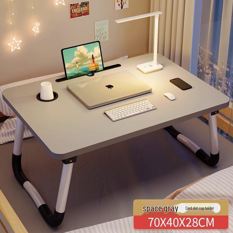 Foldable Bedside Table: Compact Desk for Dorms and Bedrooms