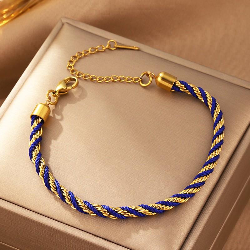 Korean Fashion Titanium Steel Diamond Inlaid Women's Luxury Bracelet