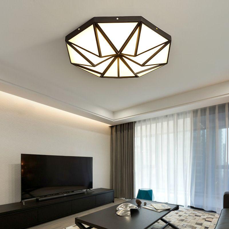 New Nordic Style Living Room, Postmodern, Simple, Creative and Individual Bedroom, Study Ceiling Lamp, Geometric Fixture
