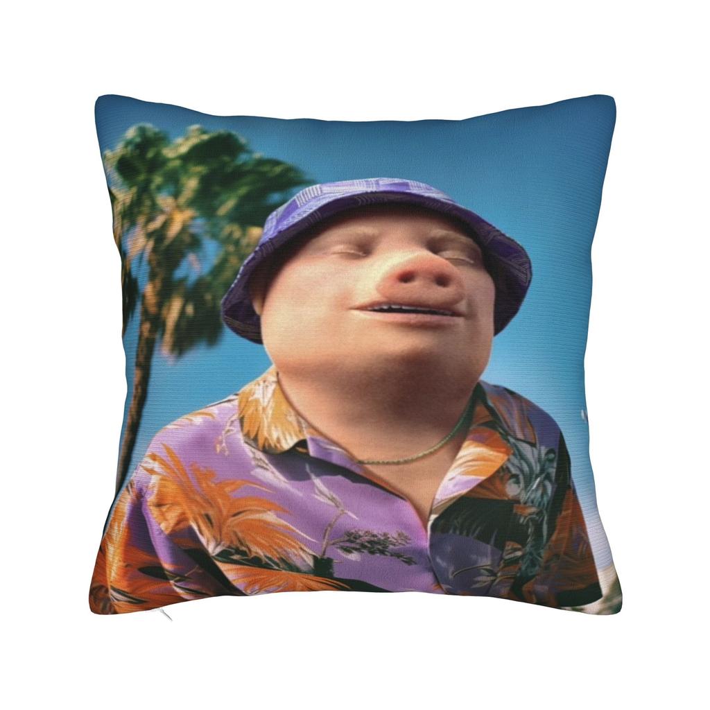 John Pork Dzwoni Śmieszny Meme Nadrukowana Poszewka na Poduszkę Poszewka na Poduszkę Dekoracja Samochodowa Y2K Kwadratowa Wiele Rozmiarów