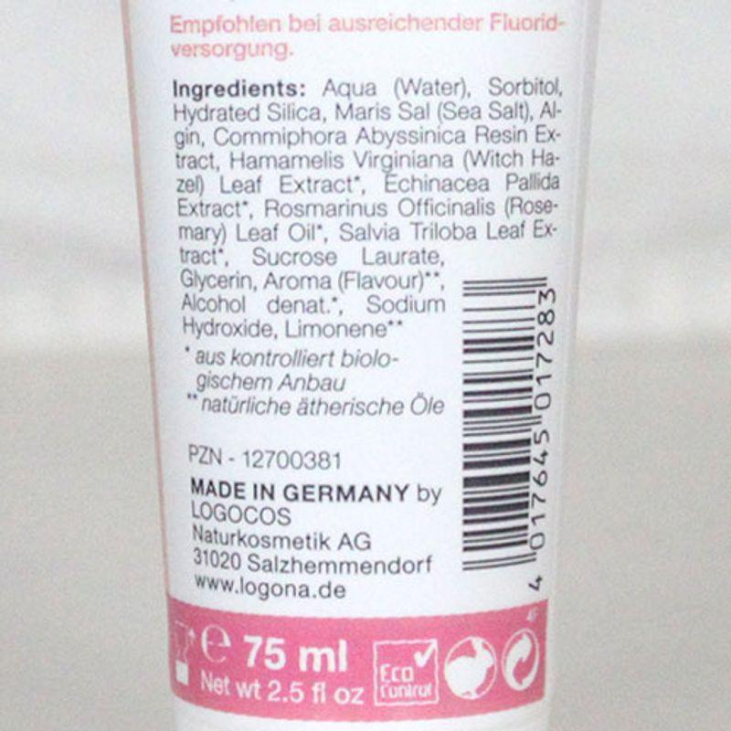 Logodent Rosemary & Sage Toothpaste (Fluoride Free) 75ml