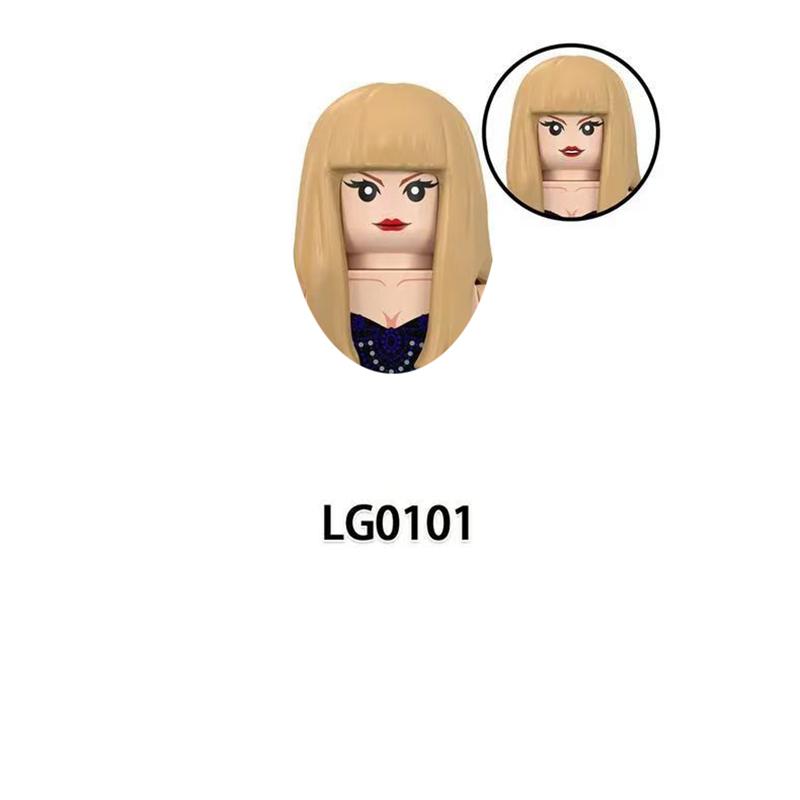 CY134 LG1015 WM989 Singer Building Blocks Jobs Assemble Bricks Cute Action Toy Figures Small Dolls Gifts For Children Kids