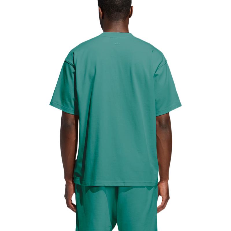 Adidas Pharrell Williams Collaboration Solid Crew Neck T-Shirt Men Tops Green GM1955