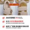 Leather Little White Shoes Women's 2025 Winter New Velvet Warm Velcro Women's Shoes Casual Versatile Thick Baseplate Shoes Women