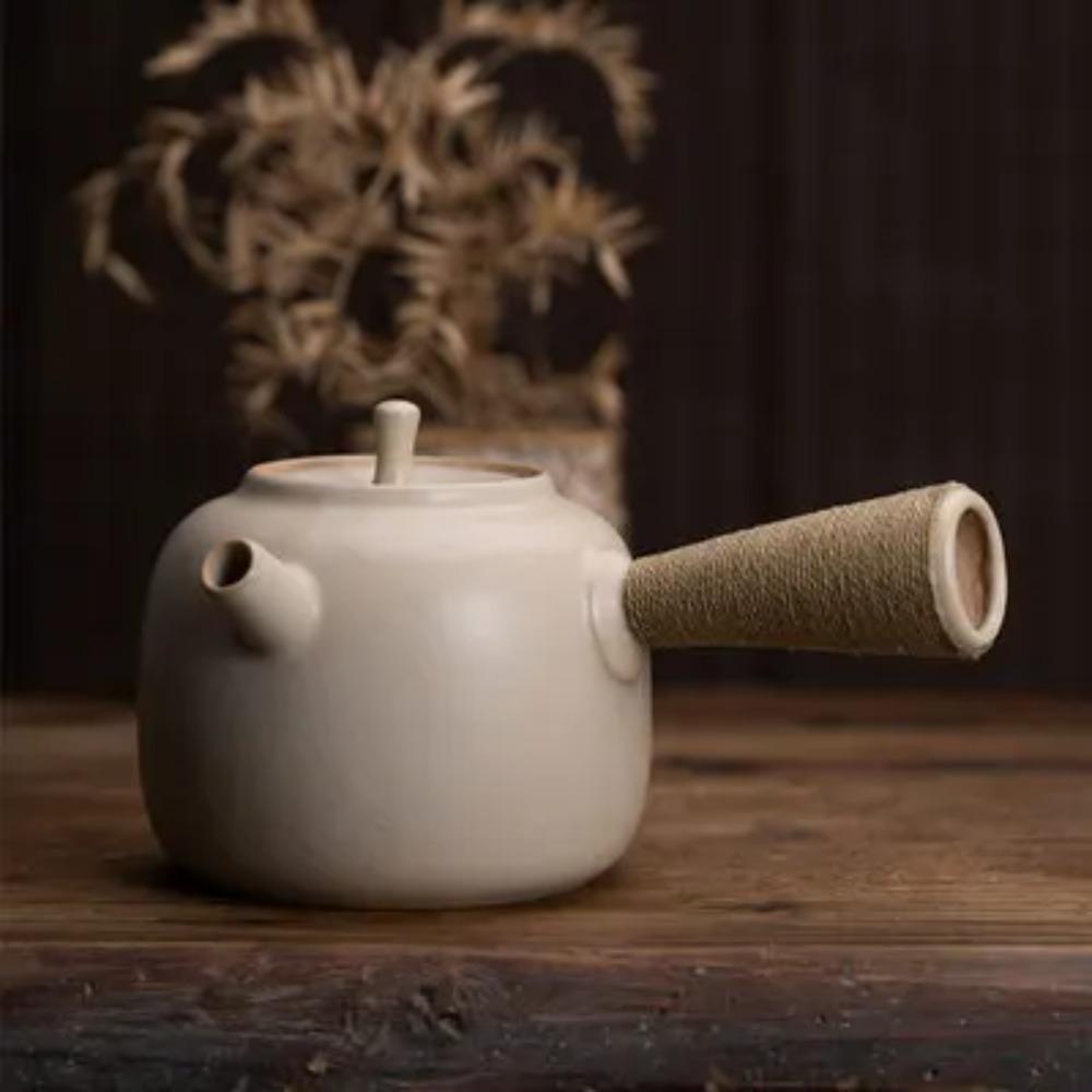 

3 Стиля Бежевый Цвет Керамический Чайник Чайник Набор для Чайной Церемонии Молочный Улун Чай Те Гуань Инь Пуэр Белый Чайник Чайная Посуда Тип
