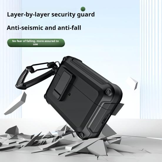 Kryt na sluchátka pro Airpods Pro 2 Shock-Proof Skin Full Cover s duálním materiálem Podpora bezdrátového nabíjení Switch Lock Ochranné pouzdro na sluchátka