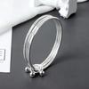 Three Lives Three Worlds Pure Silver Bracelet With Preserved Flower Box Romantic Qixi Gift For Her