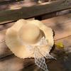 Summer Internet celebrity straw hat collection girls summer seaside vacation sweet raffia weaving sun hat