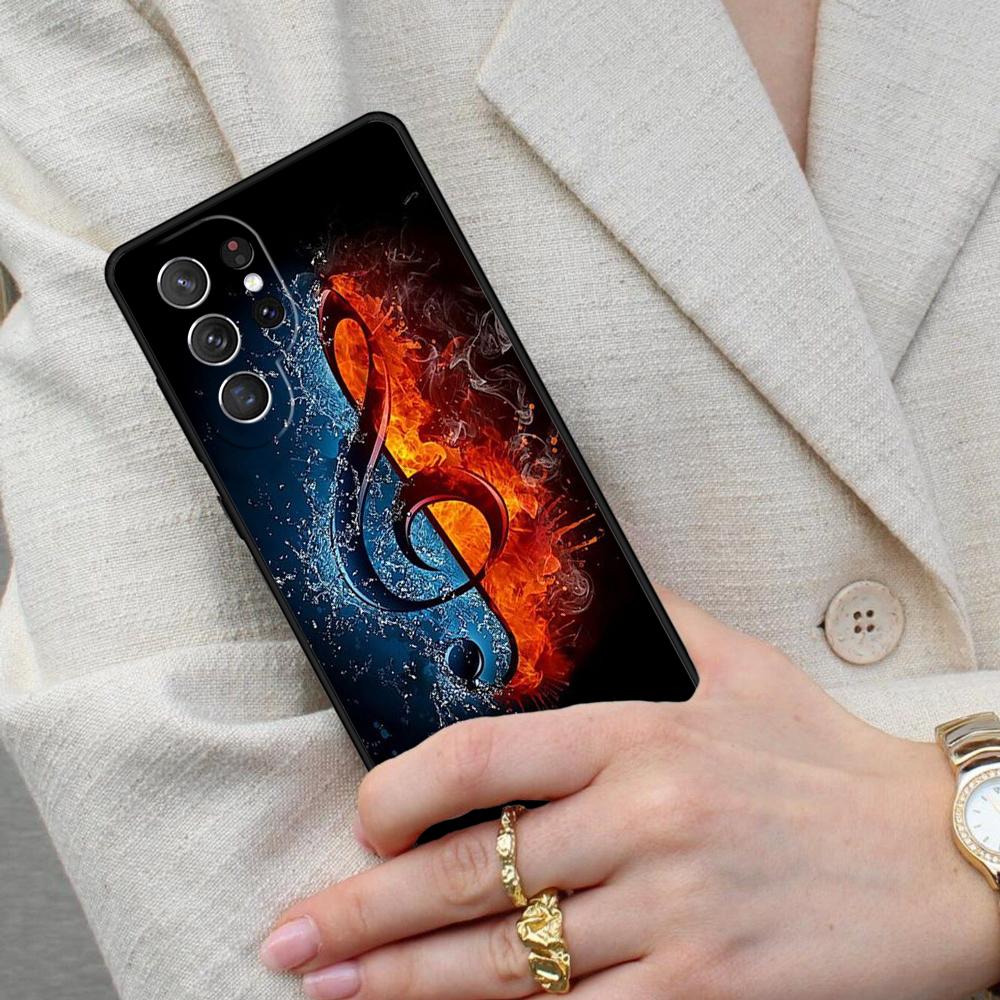 Musical Notes Classical Music Art SOFT Cell Phone Case for Samsung Galaxy S26 Ultra S25 S24 S23 S22 S21 S20 Note10 Cover