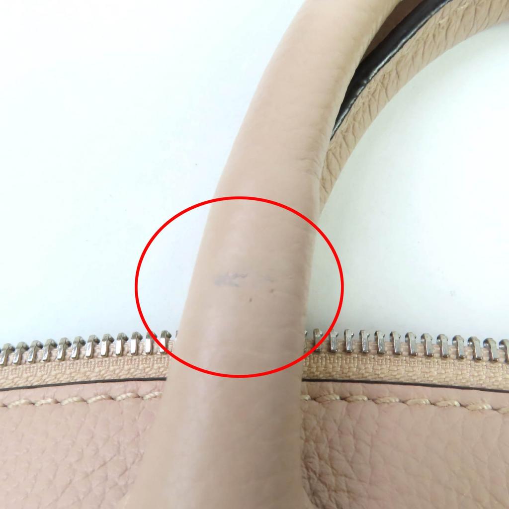 Bally Shoulder Bag SOMMET ZIP Leather 2WAY Handbag Pink Beige Leather Women Used