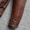 Vintage Red Brown Men Genuine Leather Jacket Real Cow Skin Coat Flight Suits Pilot Bomber Men's Jackets Spring Autumn
