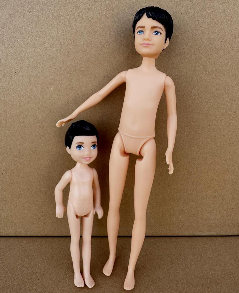13cm Mini Kelly 5-Zoll Kleine Jungen Mädchen Teenager Schwestern Brüder Dunkle Normale Haut Nackter Körper Reborn Bjd 1/12 Spielzeug für Kinder