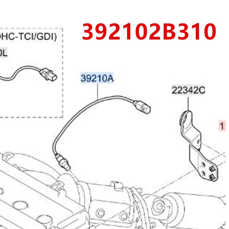 Brand New Oxygen Sensor For Hyundai Elantra IX25 Cerato 392102B310 392102B320 39210-2B310 39210-2B320 392102B310
