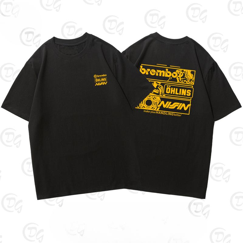 2025 Sweden OHLINS Motorcycle Shock Absorber Modified Short-sleeved T-shirt Male and Female Cyclists Riding Clothes