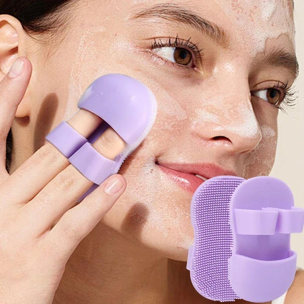 Mini Facial Cleansing Brush Silicone Blackhead Acne Cleansing Pad Skin Care Tool