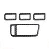 Bright Carbon Fiber Car Inner Door Window Button Frame Cover For Golf 7 14-19