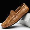 2025 Luxury Brand Men Casual Shoes Soft Genuine Leather Mens Loafers Moccasins Italian Designer Breathable Slip on Boat Shoes