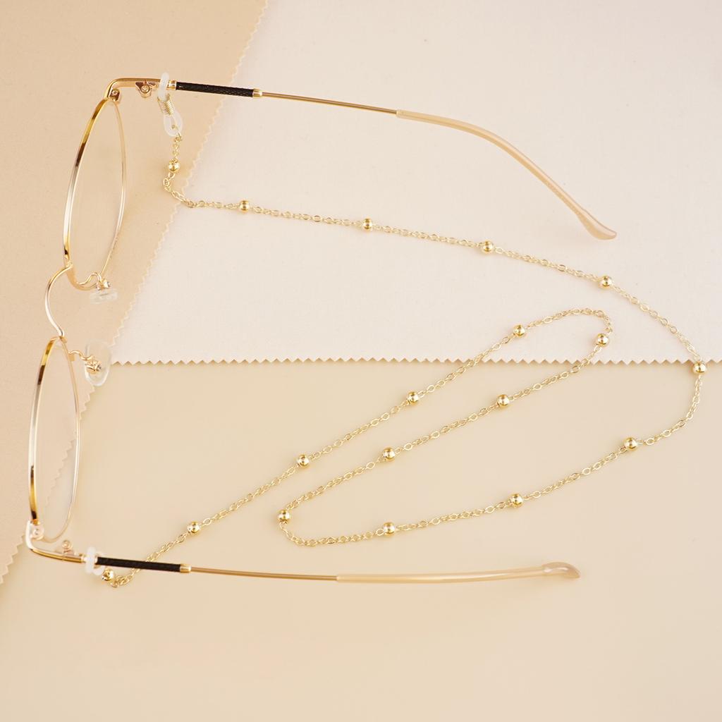 Modne Metalowe Męskie damskie Łańcuszki do okularów Okulary przeciwsłoneczne Okulary do czytania Łańcuszek do okularów z koralikami Sznurek do okularów Pasek Lina damski łańcuszek do okularów
