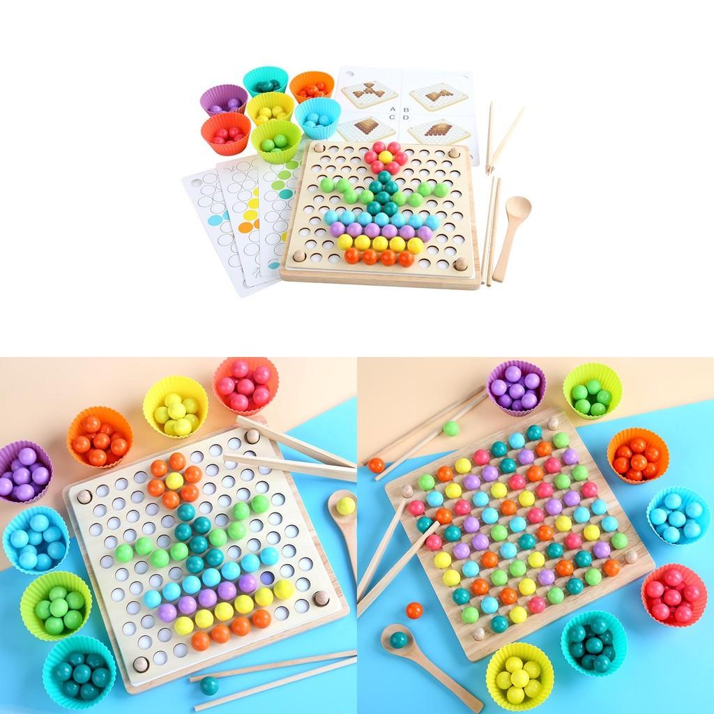 Pädagogisches Holzperlenspielzeug für Kinder zur Förderung der Aufmerksamkeit und Problemlösungsfähigkeit