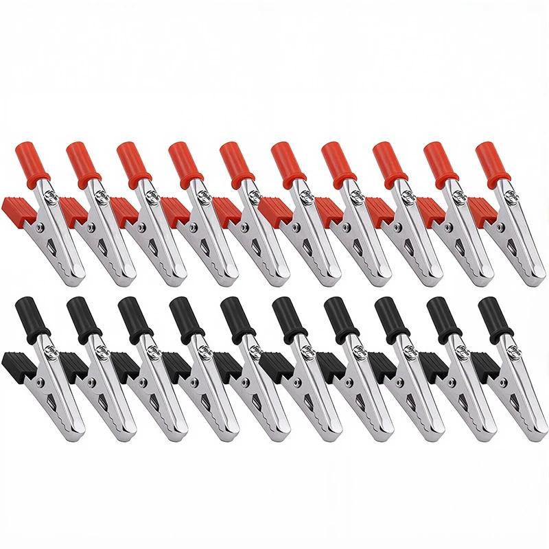 Handle Test Probe Metal Connector Socket Battery Plug  Electirc Testing  Alligator Clips Crocodile Wire Clip Plastic Handle