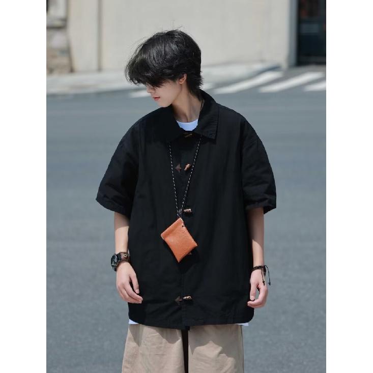 Flip Collar Short Sleeved Polo Shirt Men'S Trendy Brand Summer T-Shirt Korean Version Slim Fit Trend Versatile T-Shirt Top