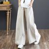 Women's High-Waist Wide-Leg Pants, Plus Size, Floor-Length for Spring/Summer .