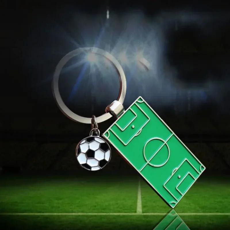 Creative Football Basketball Cards Keychain  Fan Commemorative Gift Club Keyrings Bag Pendant