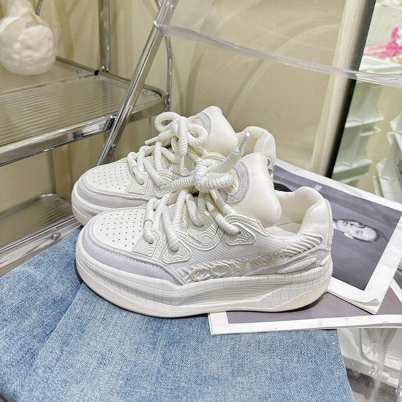 2025 new platform-soled campus sports and leisure bread shoes women's autumn skateboard shoes trendy cool sports shoes versatile