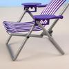 Mini Foldable Beach Chair Model 4 Colors Casual Reclining Chair  Outdoor Dollhouse