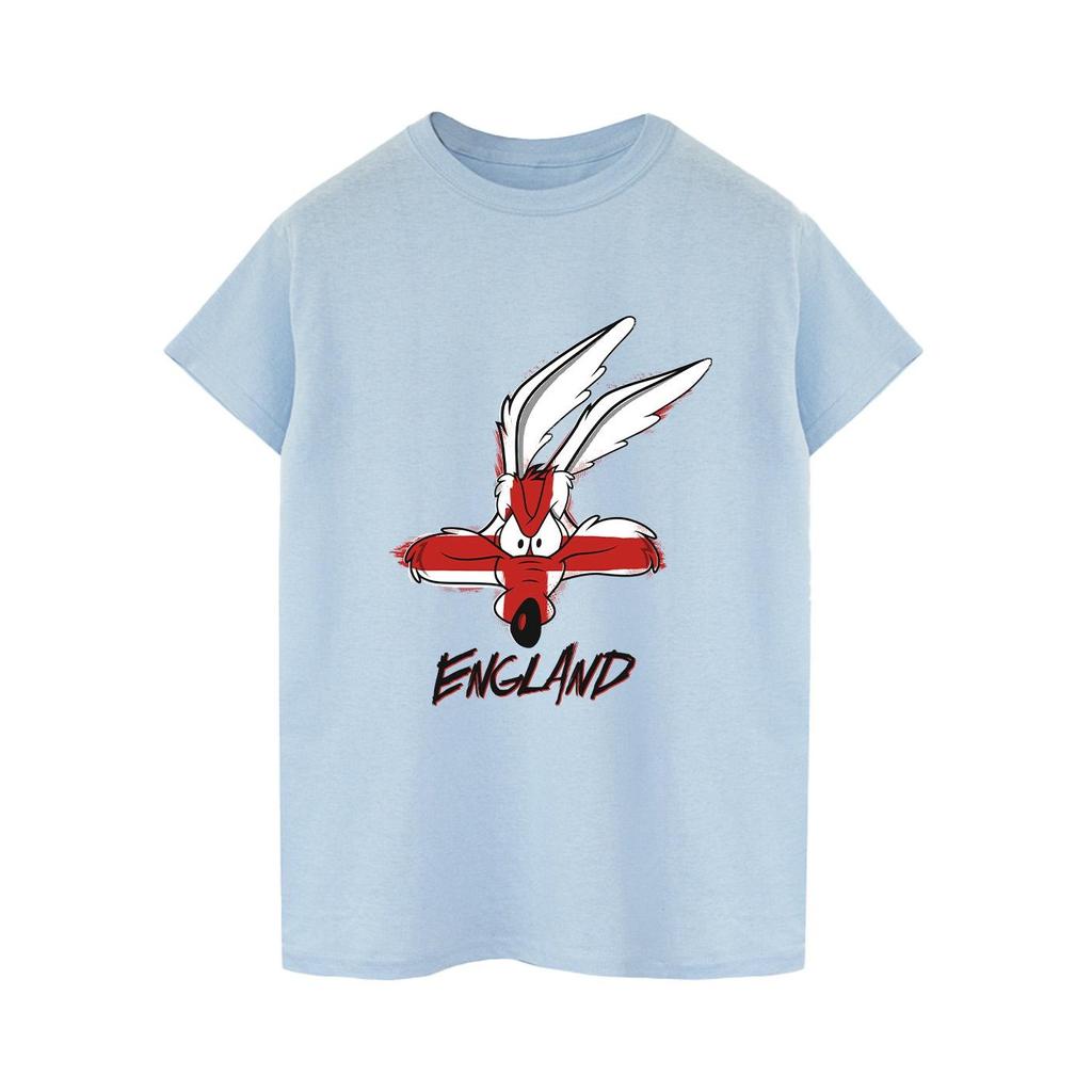 Looney Tunes Mens Coyote England Face T-Shirt