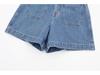 Summer European & American Women's Belted Casual Denim Shorts