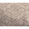 Parure de couette 3P "Louna" 260 x 240 cm Losange Relief King size Coton Pur - -