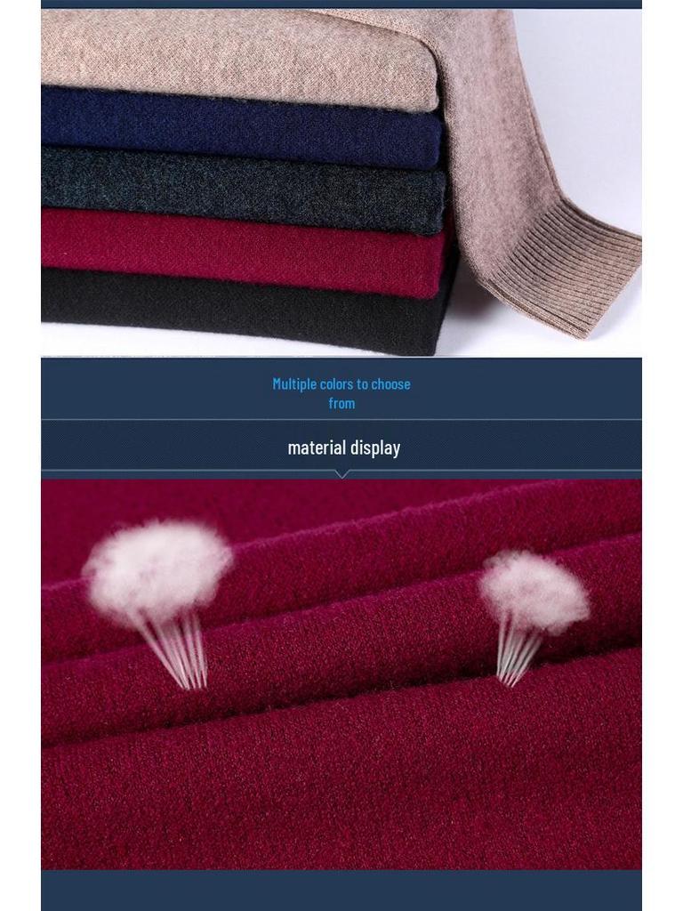Brand 2025 Cashmere Round Neck Sweater: High-End, Simple, Versatile, Skin-Friendly Knitwear for Autumn/Winter
