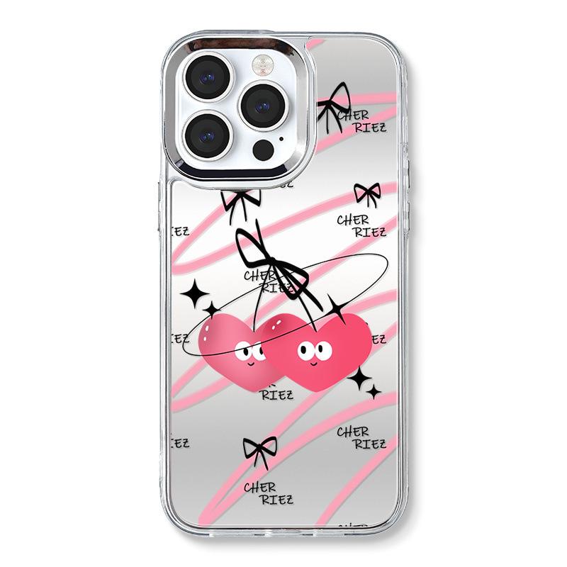 

Чехол для Zhitai Apple 15 Pro Max: Многофункциональный аксессуар для iPhone с зеркалом, цепочкой и дизайном «Любовь» для моделей 12-14. iPhone 13