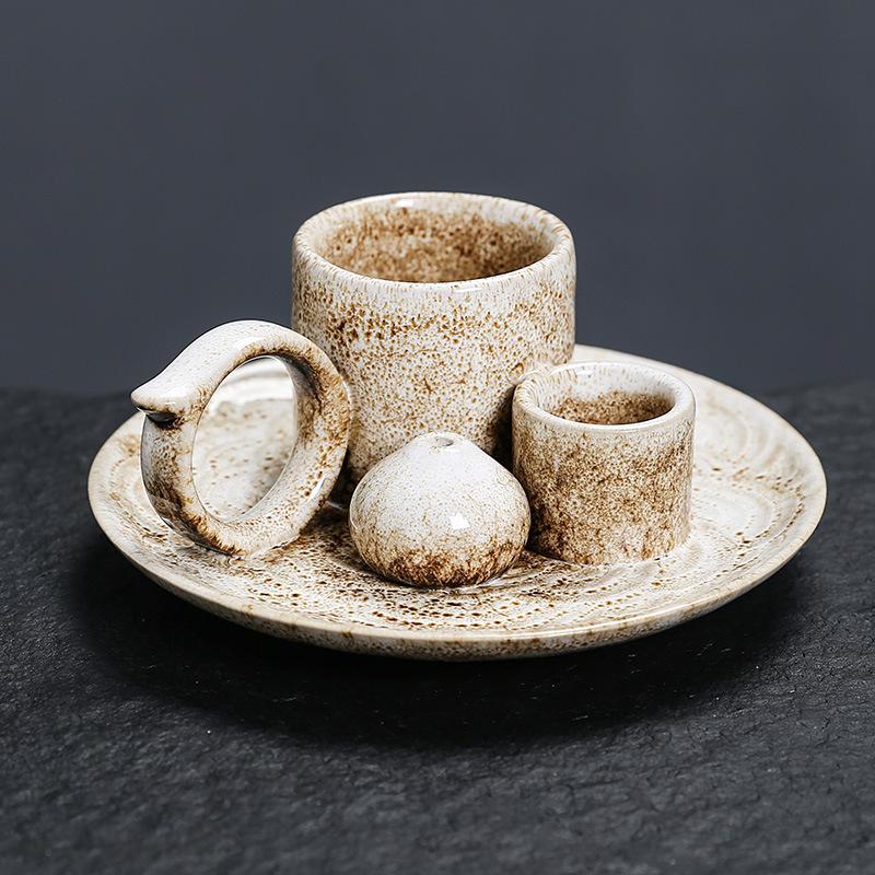 New Ceramic Incense Burner Set - Multi-Functional Home Decor, 4-in-1 Incense Stick & Sage Burner, Palo Santo & Candle Holder