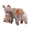 Resin Elephant Showpiece, For Home Decoration Item, Table Décor, Grey Color